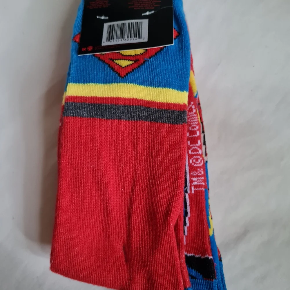 SUPERMAN Crew Socks - Set of 2 pairs 🧦🧦 Brand-New!